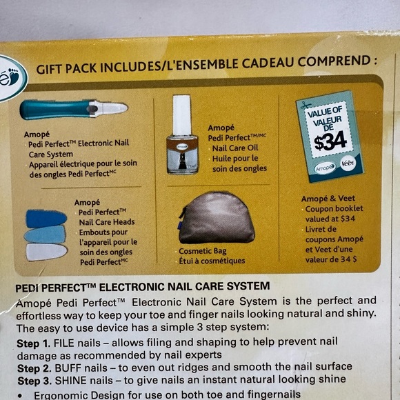 NWOT Amopé manicure set - Picture 5 of 5